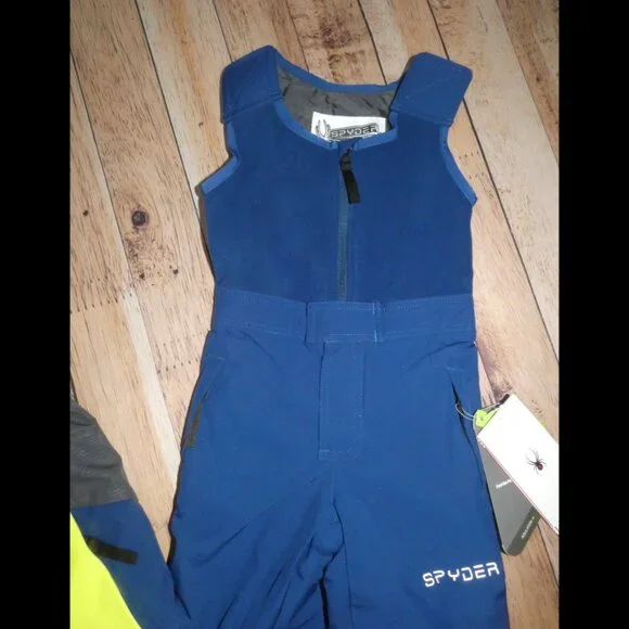 Spyder Kids Mini Challenger Primoloft Ski Jacket & Pants Bibs Snowsuit 2T NWT